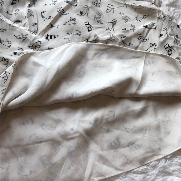 SOLD! J Crew Collection silk crepe shoe skirt - Picture 6 of 7